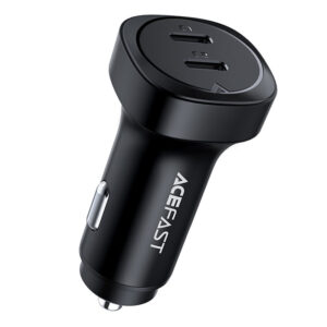 B2 72W dual USB-C metal car charger