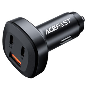 B3 66W(USB-C+USB-C+USB-A) three-port metal car charger