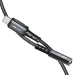 C1-07 USB-C to 3.5mm aluminum alloy headphones adapter cable