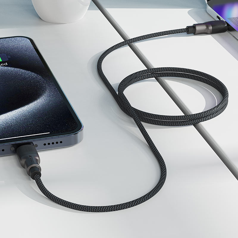 C10-03 USB-C to USB-C silicone braid charging data cable