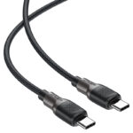 C10-03 USB-C to USB-C silicone braid charging data cable