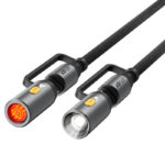 J4 multi-function charging data cable USB-C+ LED light + cigarette lighter